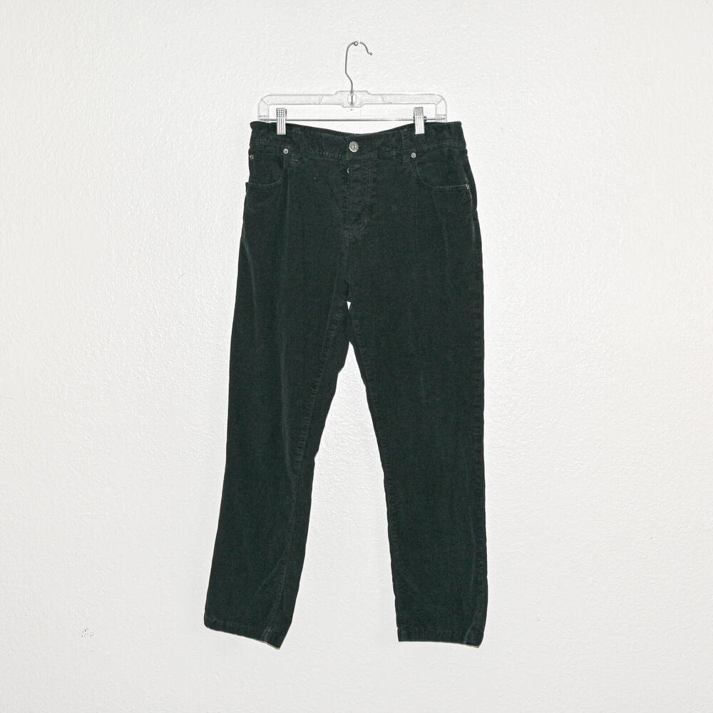 James Perse Standard Men's 5-Pocket Stretch Corduroy Jeans Dark Green Size 34